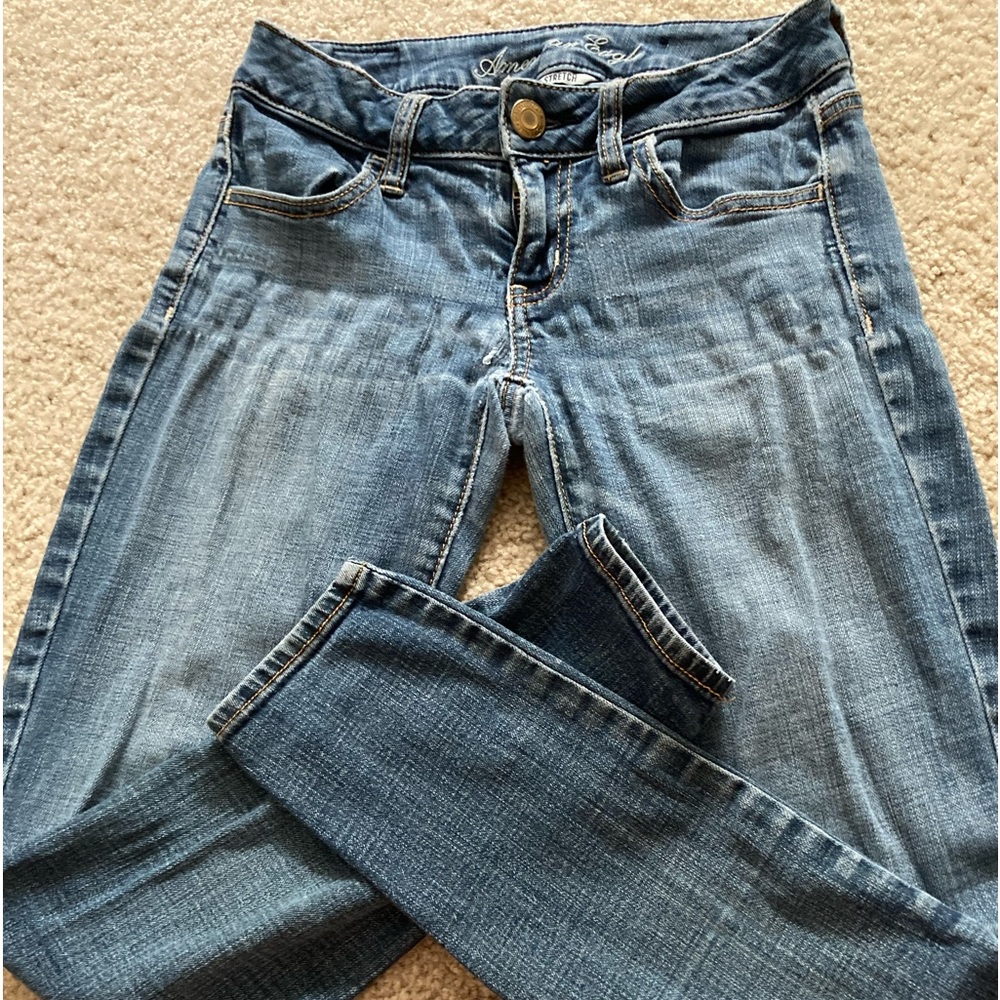 American Eagle Distressed Jeggings Sz:0